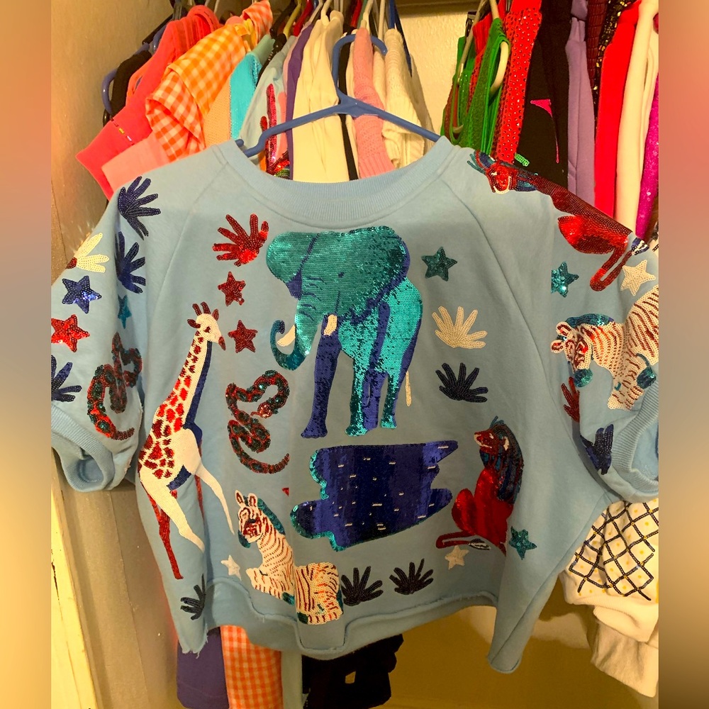 Light Blue Sequin Animal Set
